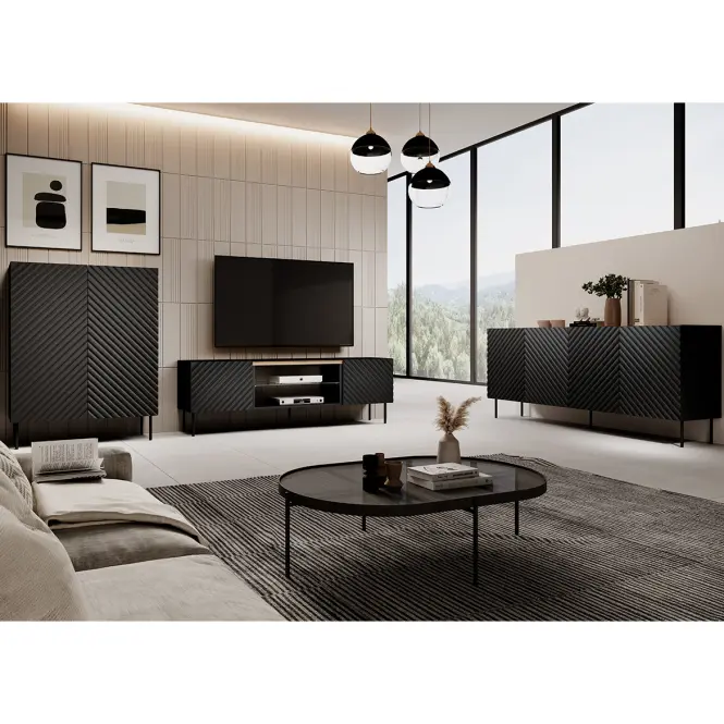 Komód 150 3d2sz Onda Fekete