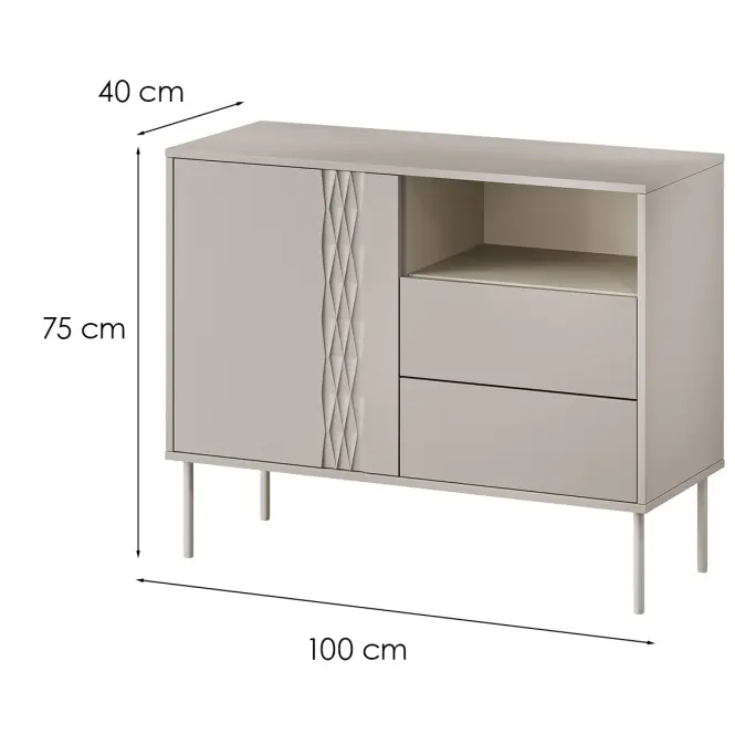 Komód 1d2s Tresse Nélkül,2