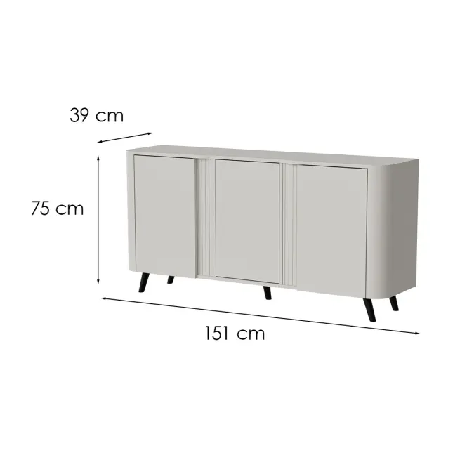Komód 150 3d Volare Kasmír