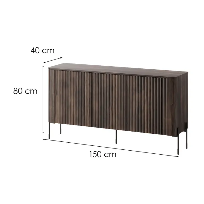 Komód Vera 150 Tölgy Barokk Ristretto,2