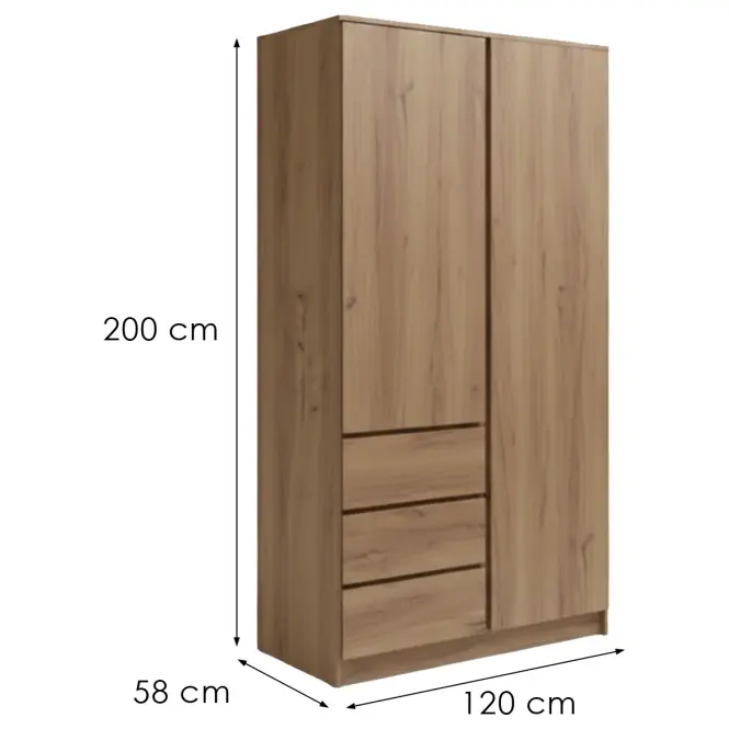 Szekrény Eskara 120  Tölgy Riviera,2