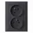 Aljzat 2x2p+z MILA BLACK CZ
