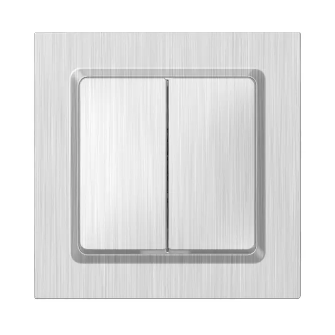 Dupla kapcsoló LINDA ALUMINIUM