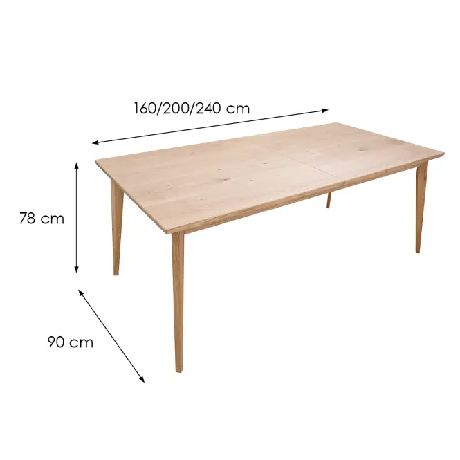 Étkező készlet 1+6 Scandi Tölgy Természetes