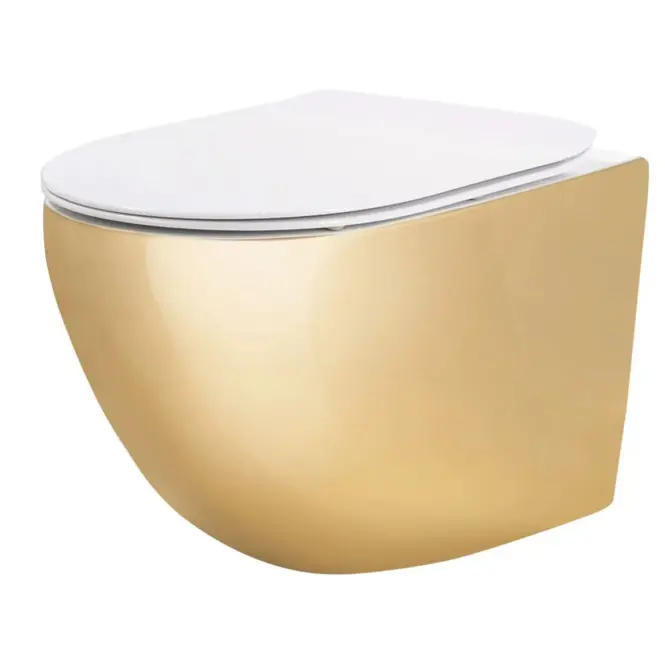Függő WC-csésze Carlo Mini Tornado Nfq Gold White