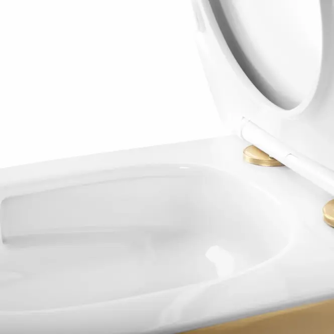Függő WC-csésze Carlo Mini Tornado Nfq Gold White