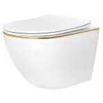 Függő WC-csésze Carlo Mini Tornado Gold Edge