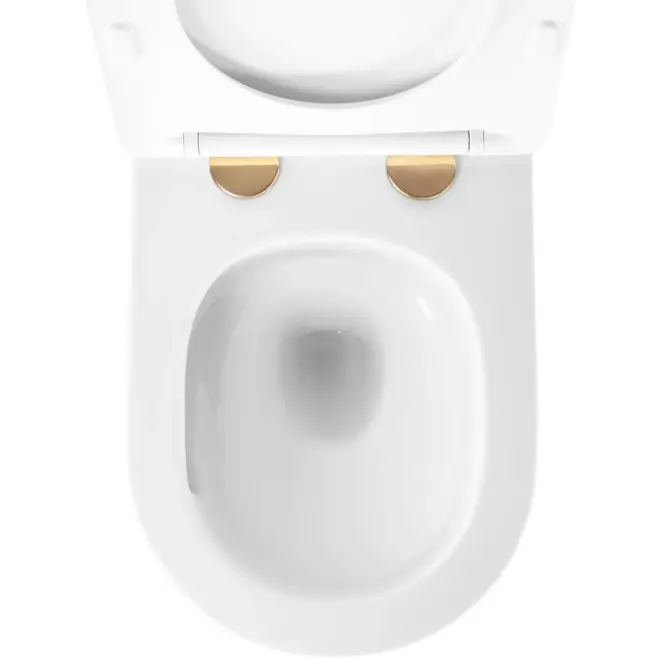 Függő WC-csésze Carlo Mini Tornado Gold Edge,4