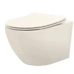 Függő WC-csésze Carlo Mini Rimless Ecru