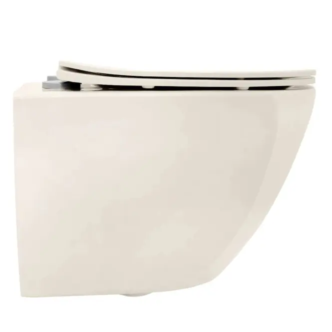 Függő WC-csésze Carlo Mini Rimless Ecru