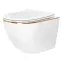 Függő WC-csésze Carlo Mini Tornado White Gold Edge
