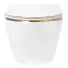 Függő WC-csésze Carlo Mini Tornado White Gold Edge,2