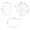Függő WC-csésze Carlo Mini Tornado White Gold Edge,5