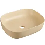 Pultra ültethető mosdókagyló Larss beige matt 49