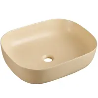 Pultra ültethető mosdókagyló Larss beige matt 49