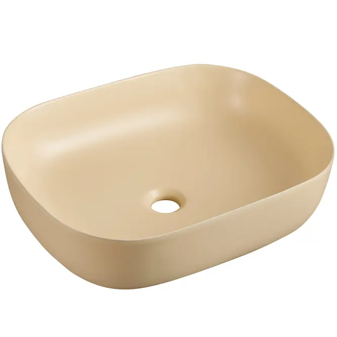 Pultra ültethető mosdókagyló Larss beige matt 49