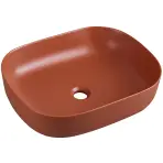 Pultra ültethető mosdókagyló Larss brick matt 49