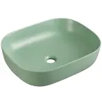 Pultra ültethető mosdókagyló Larss green matt 49
