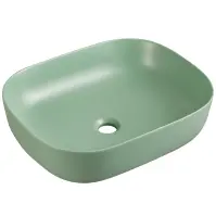 Pultra ültethető mosdókagyló Larss green matt 49