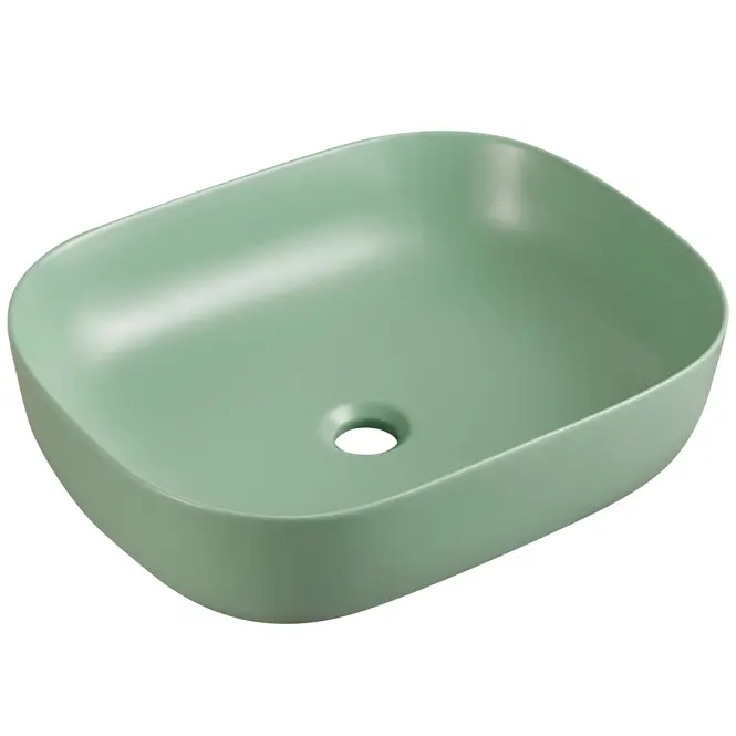 Pultra ültethető mosdókagyló Larss green matt 49