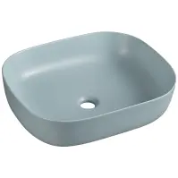 Pultra ültethető mosdókagyló Larss light blue matt 49