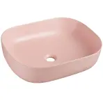 Pultra ültethető mosdókagyló Larss light pink matt 49