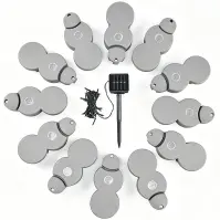 Kerti szegély HD7095-2GY szürke + LED