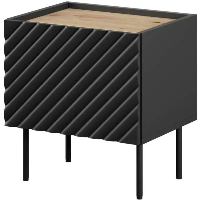 Éjjeliszekrény Onda Fekete - 2db,