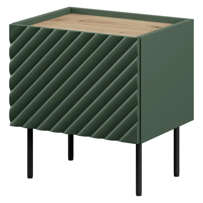 Éjjeliszekrény Onda Green/Artisan- 2db,
