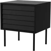 Éjjeliszekrény Cortina Fekete/ Fekete ( 2db,)