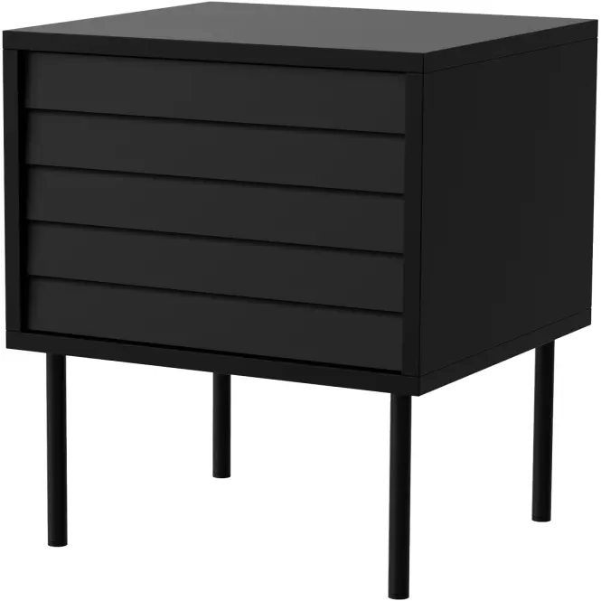 Éjjeliszekrény Cortina Fekete/ Fekete ( 2db,)