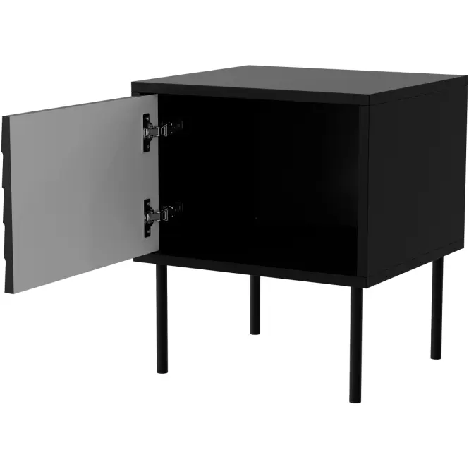 Éjjeliszekrény Cortina Fekete/ Fekete ( 2db,),2