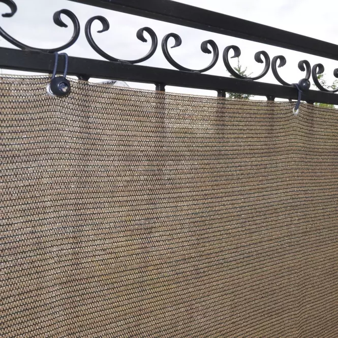Terasz takaróponyva 75cm/600cm rattan wenge