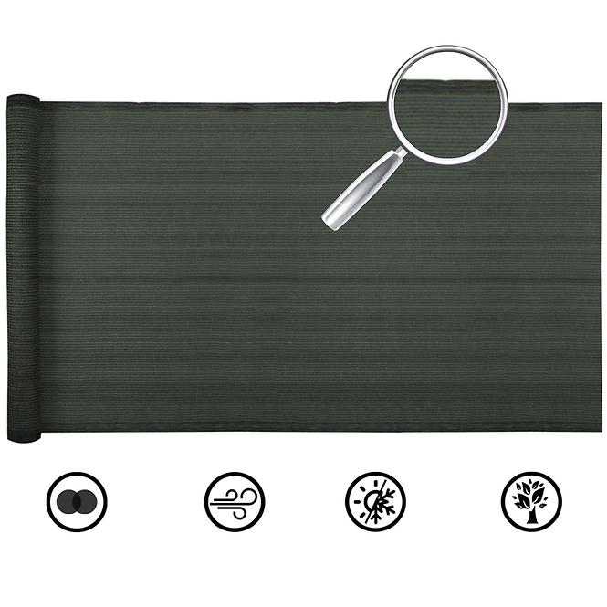 Árnyékoló háló Basic 1,5M/10M zöld,2