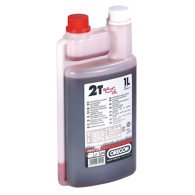 Olaj 2t 011-1140, 1l mérőpohárral- piros