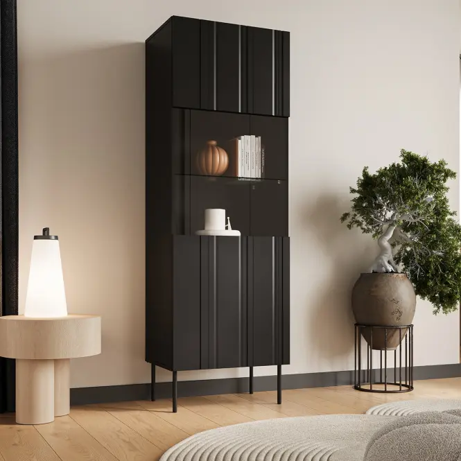 Vitrin Isla 60 Fekete,4