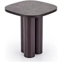 Dohányzóasztal Cordina 50x50 Barna Márvány/Barna