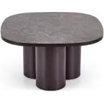 Dohányzóasztal Cordina 80x80 Barna Márvány/Barna