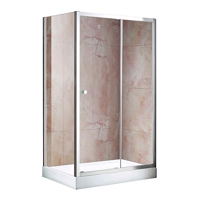 Zuhanyfal Sigma 90x195 tiszta-króm