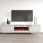 Szafka RTV Luxe Fehér Kandallóval Fehérm Ef-800110,4