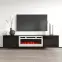 Szafka RTV Luxe Fekete Kandallóval Fehérm Ef-800110,4