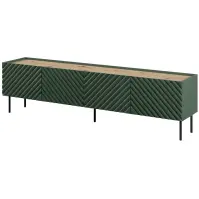Szafka RTV Onda 4d Green/Artisan
