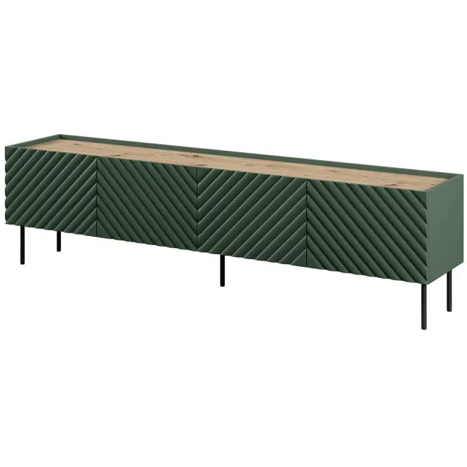 Szafka RTV Onda 4d Green/Artisan