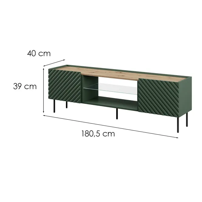 Szafka RTV Onda Ef Green/Artisan,2
