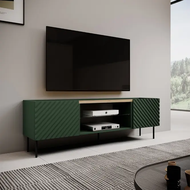 Szafka RTV Onda Ef Green/Artisan