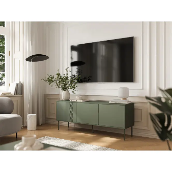 Szafka RTV Tresse 150 3d Zöld,3