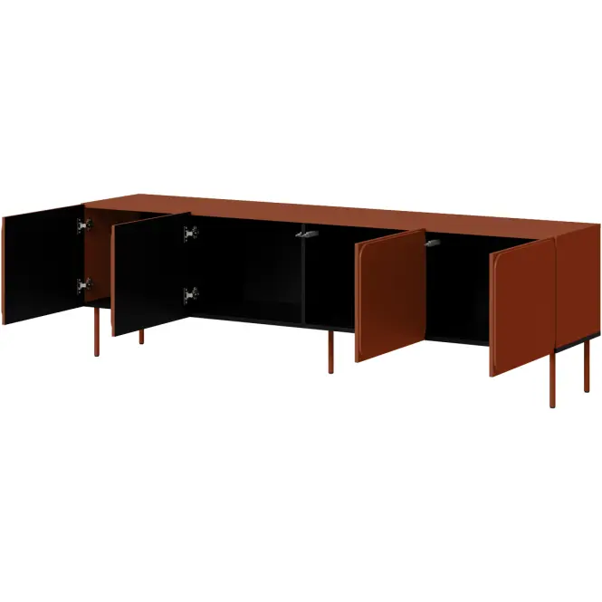 Szafka RTV Rafael 200 4d Brick Red,3