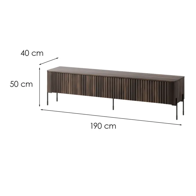Szafka RTV Vera 190 Tölgy Barokk Ristretto