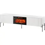 Szafka RTV Vera 190 Fehér Kandallóval Ef800040