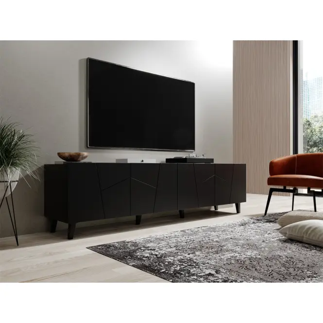 Szafka RTV Etna Fekete/ Fekete